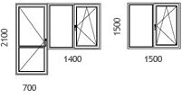 схема деревянного окна